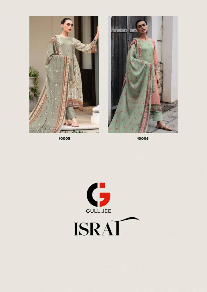 israt By Gull Jee Viscose Muslin Printed Dress Material Wholesale Market In Surat